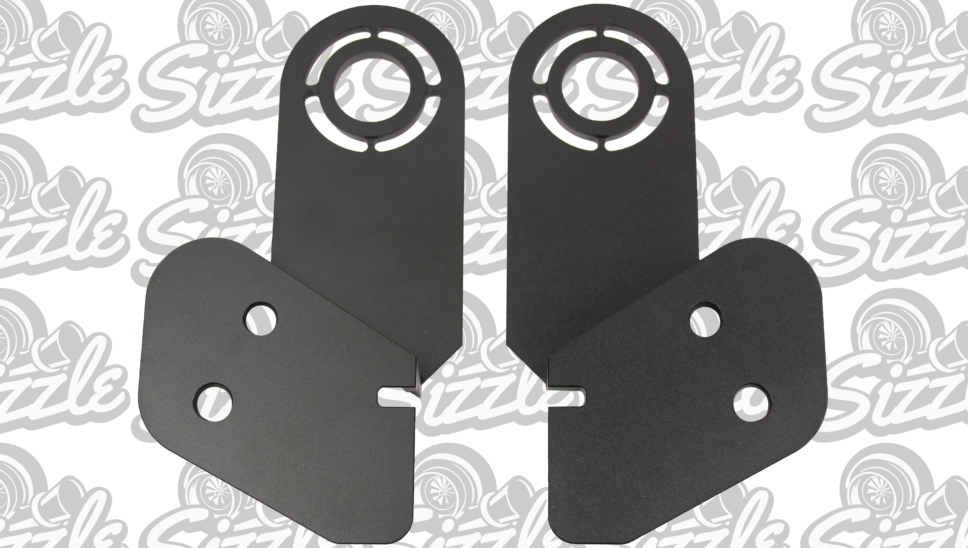 BLACK Billet Radiator Brackets/Mounts for Ford Falcon FG FGX XR6 XR8 P ...